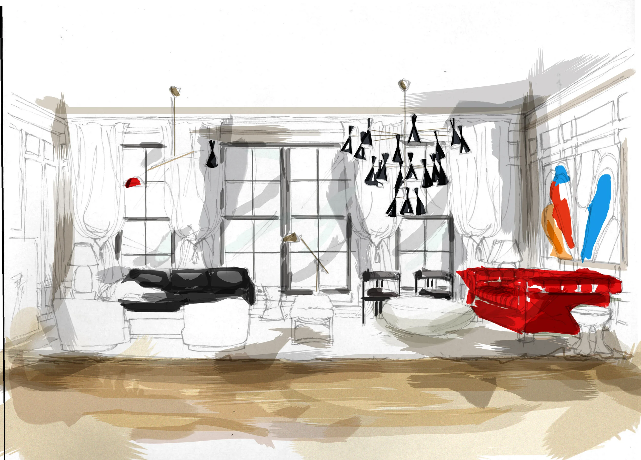 Ce403 Sketching Techniques For Interior Designers New York