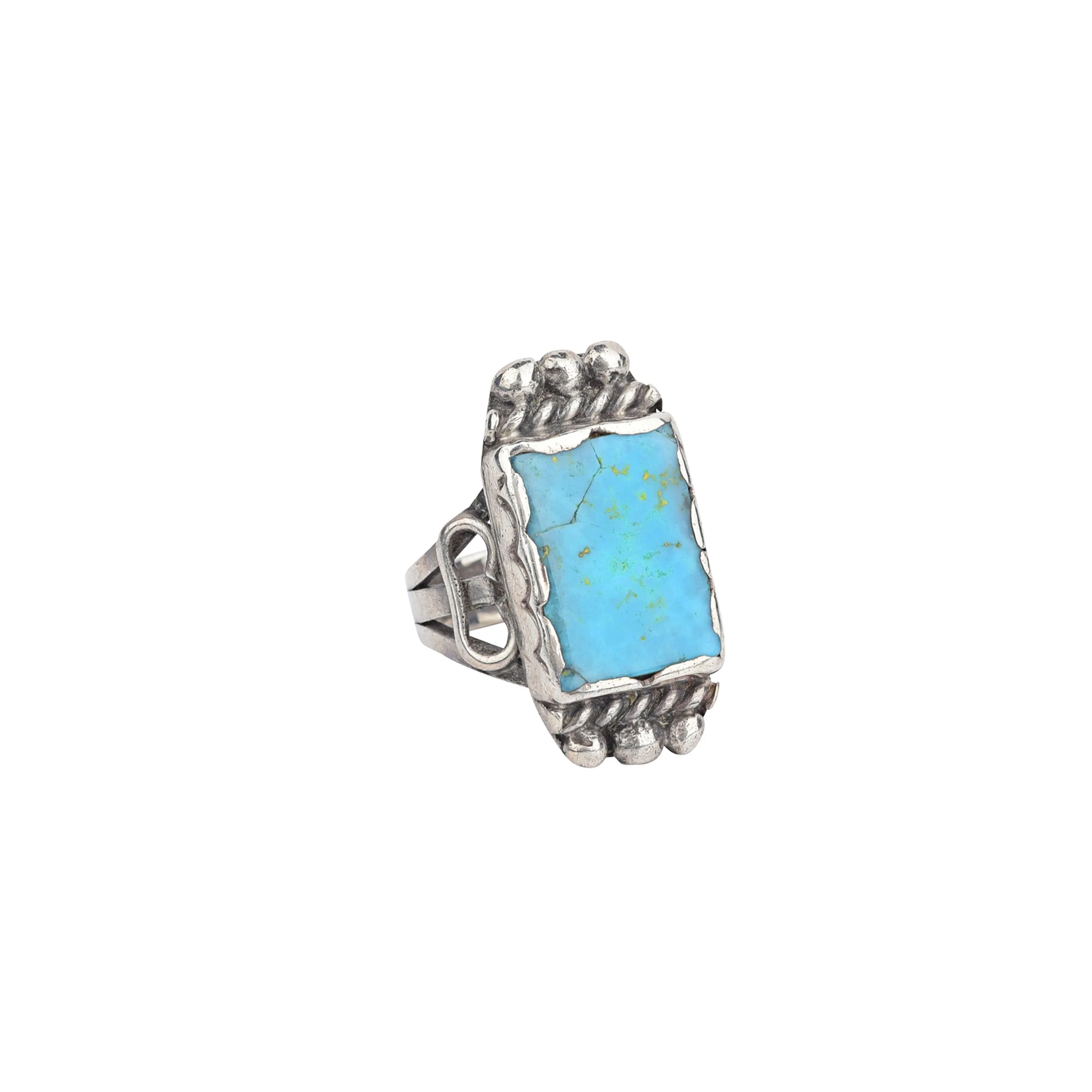 Vintage Navajo Turquoise Ring — Peyote Bird Designs