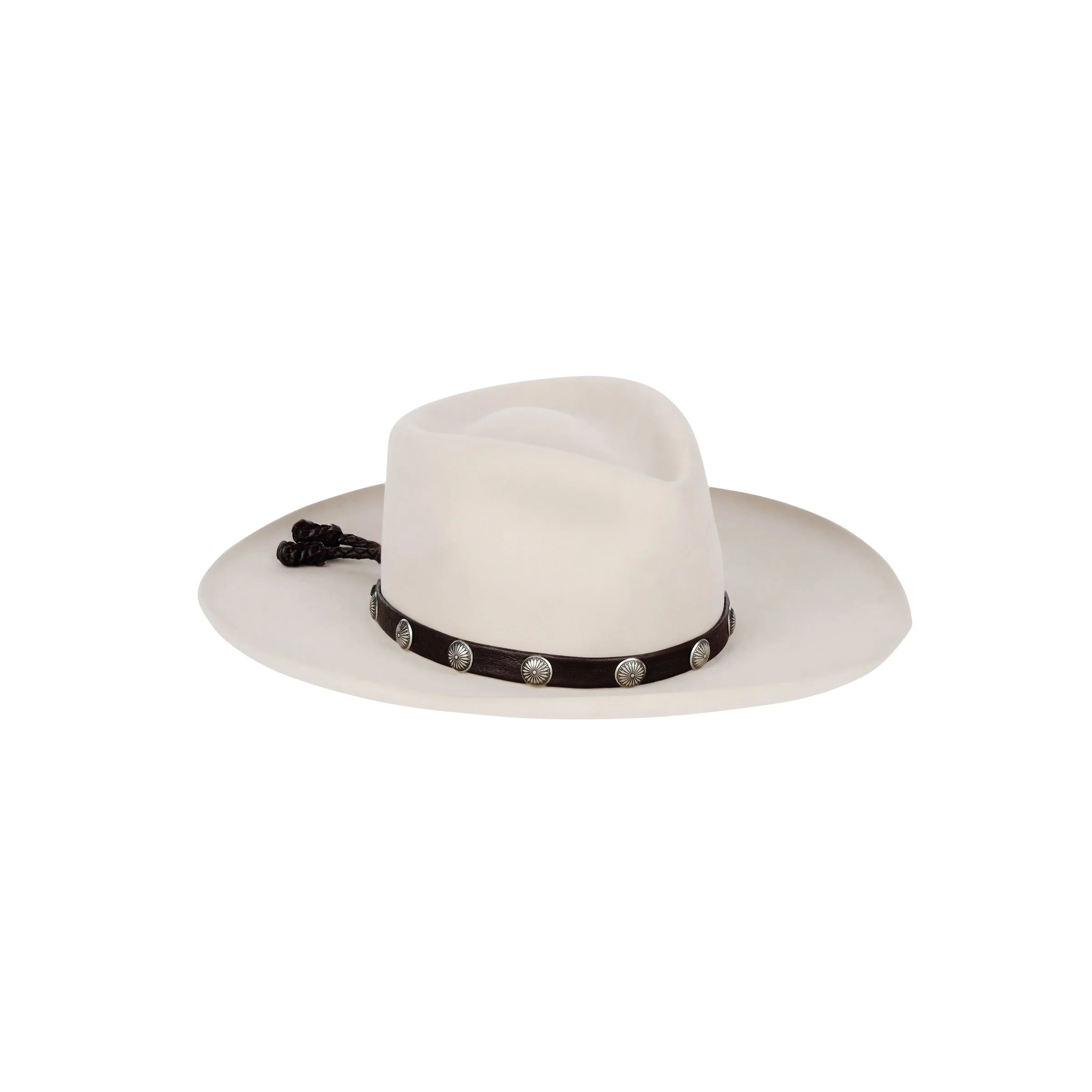 Lampman Leather Hat Bands with Silver 