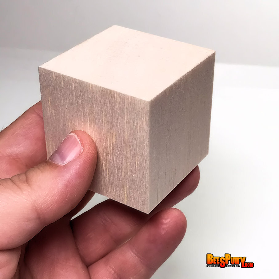 Balsa wood block 49x49x50mm — BeeSPuttY