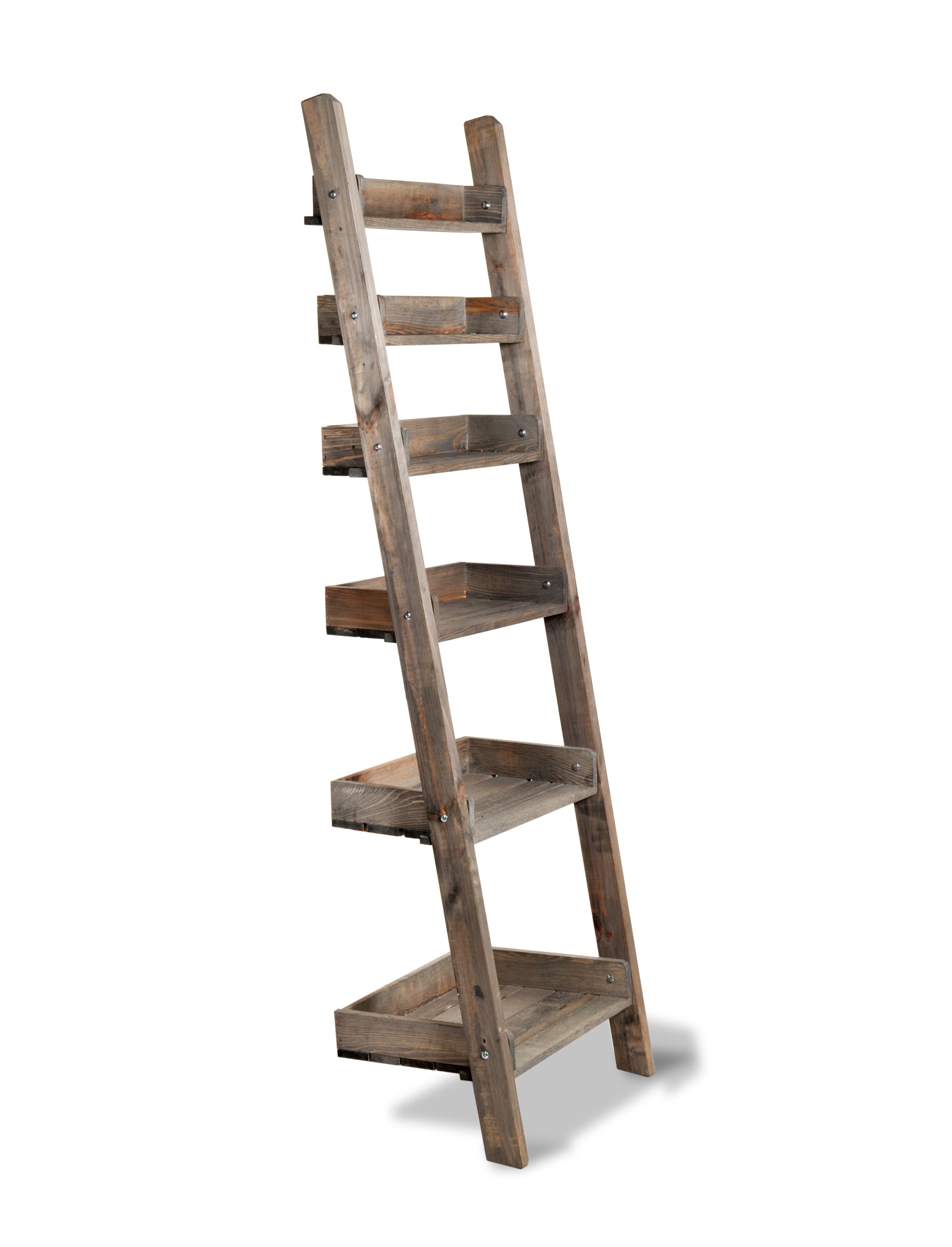 Aldworth Rustic Spruce Wooden Ladder Shelves Lisa Valentine Home