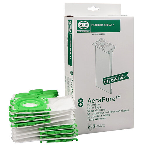 SEBO AIRBELT K SERVICE BOX BAGS AND FILTERS 6695ER GENUINE PART 