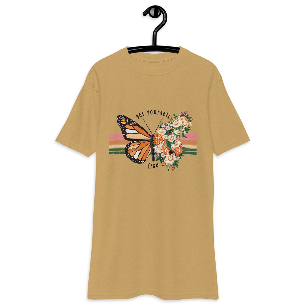 Peace love, and butterflies t-shirt - TenStickers