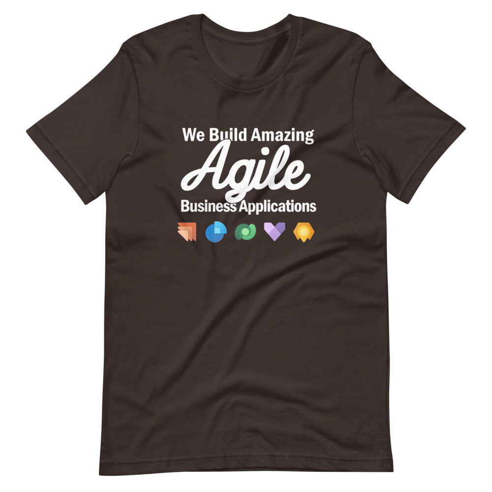 We Build Amazing Agile Apps - CRM unisex black t-shirt — Customery