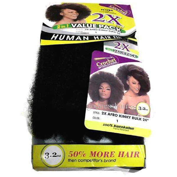 Janet Collection Noir 2x Afro Kinky Bulk 24 House Of Hair La
