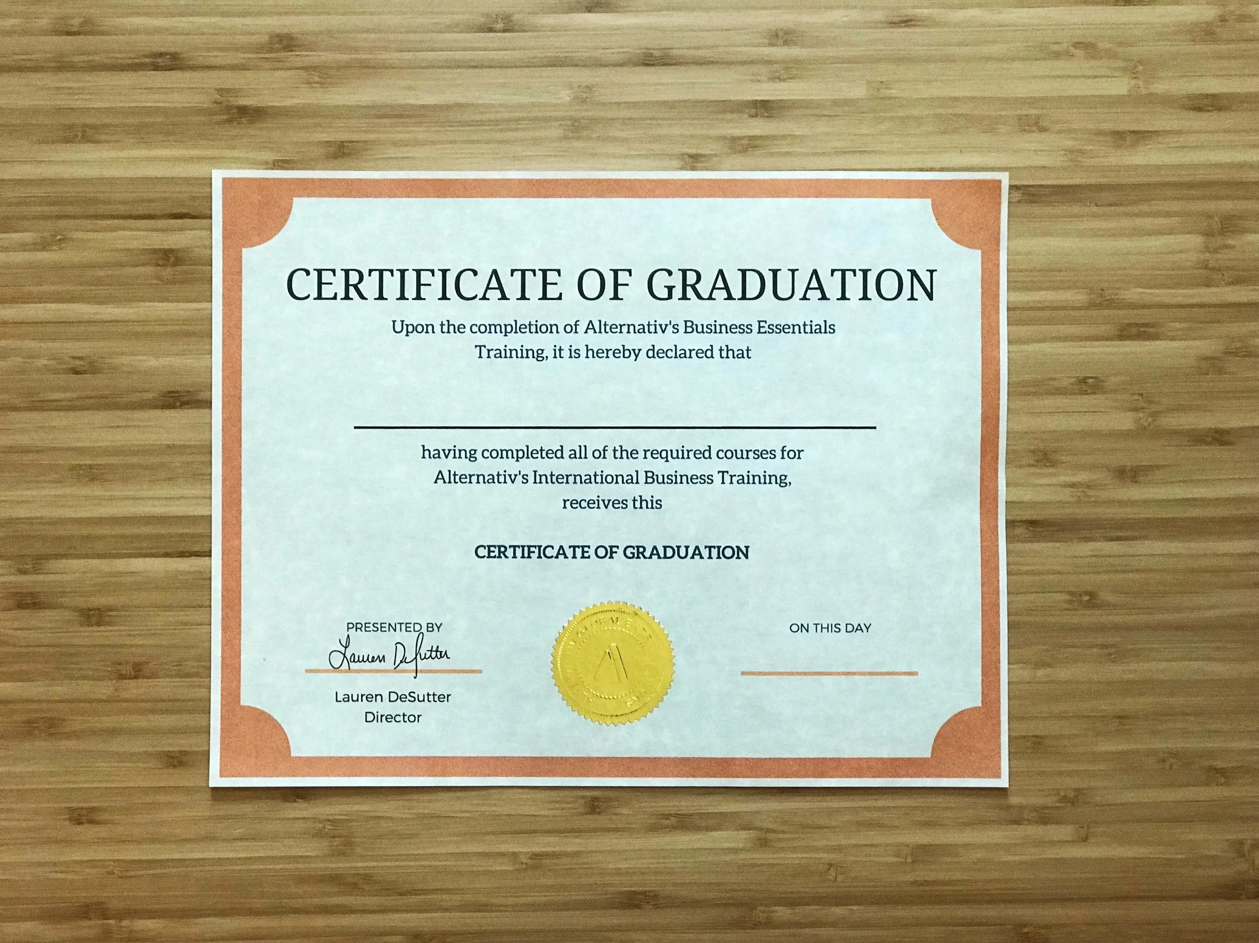 100 graduation certificates alternativ certificate of graduation