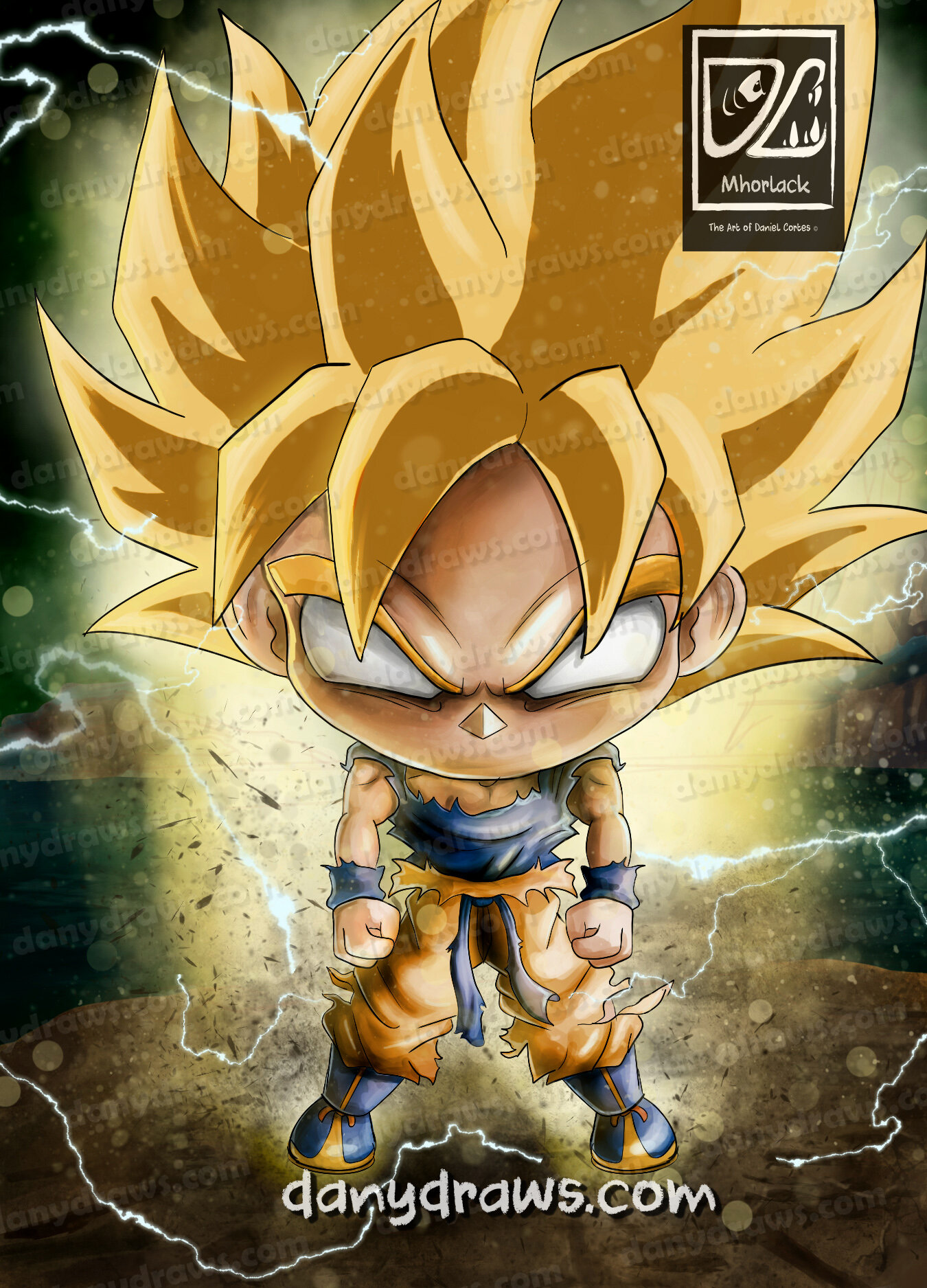 Goku Super Saiyan Chibi in Namek — Mhorlack