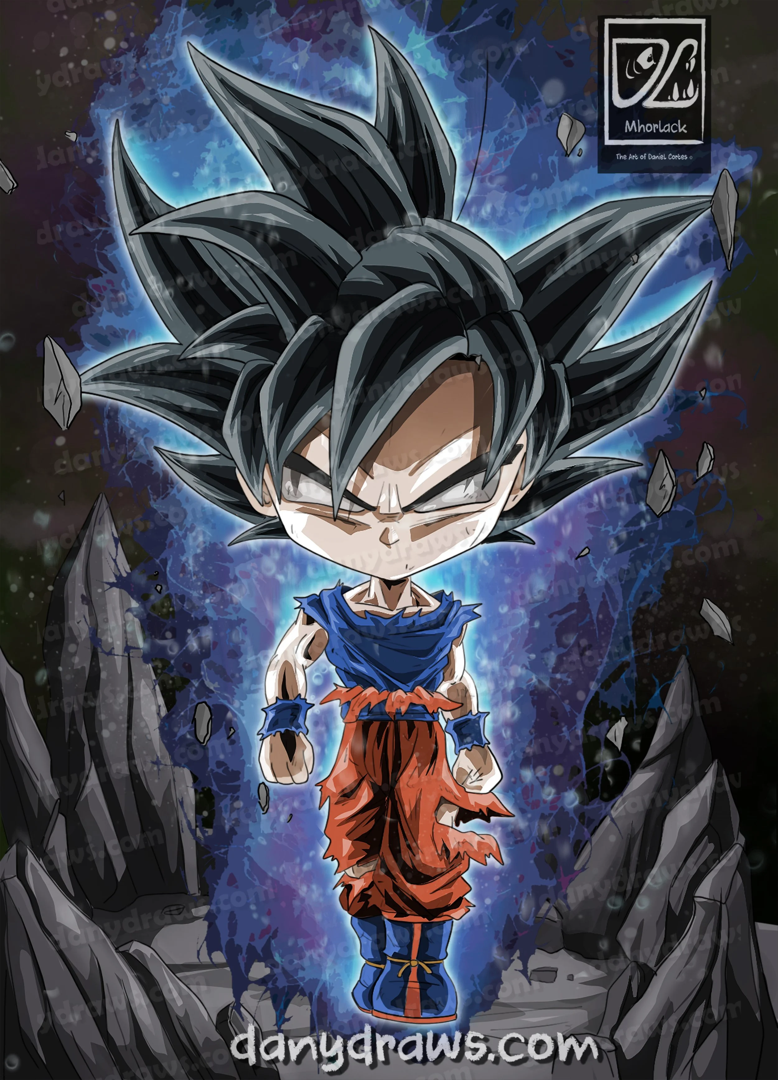 How To Draw Chibi Goku Ultra Instinct