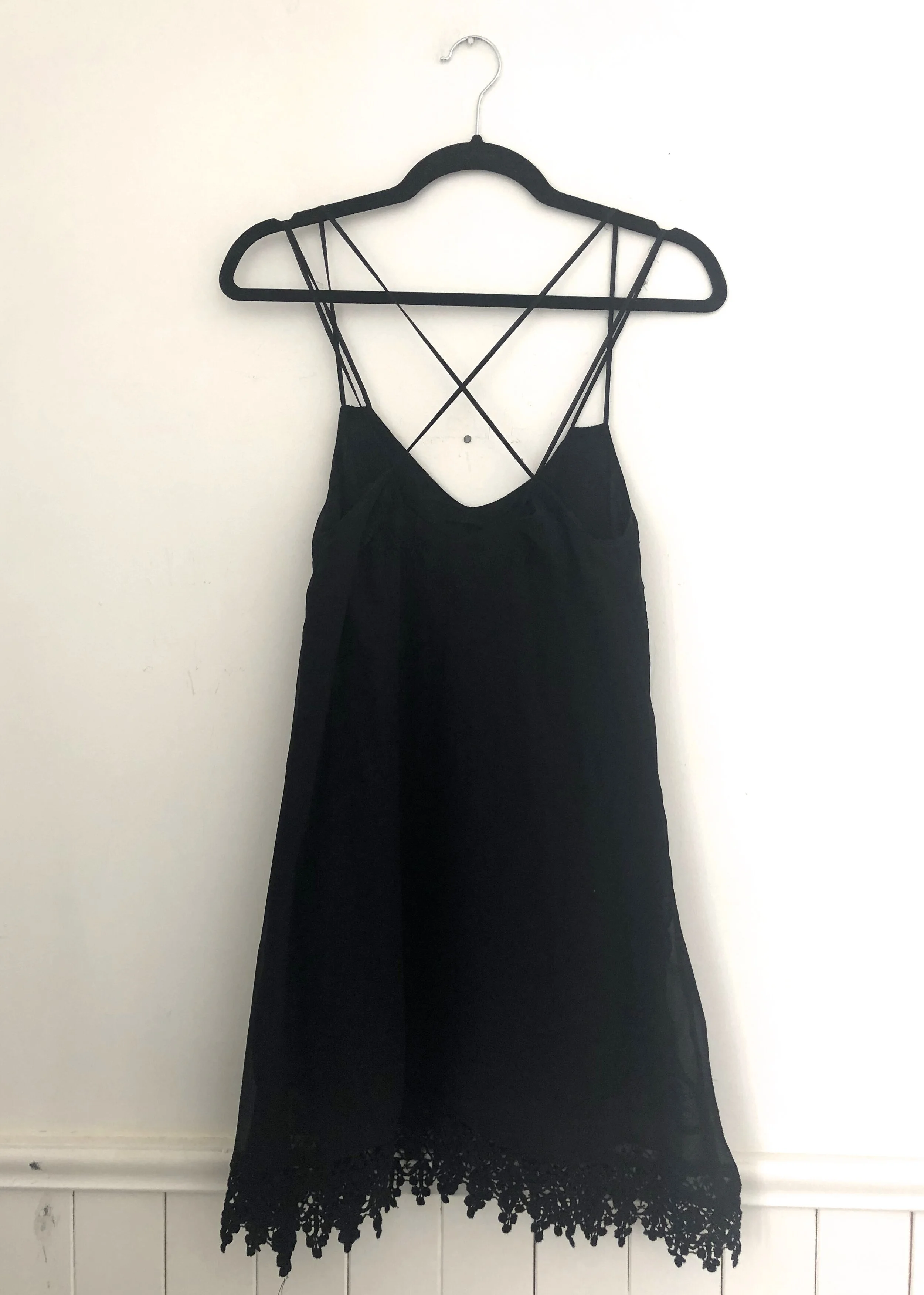 lacy black dress