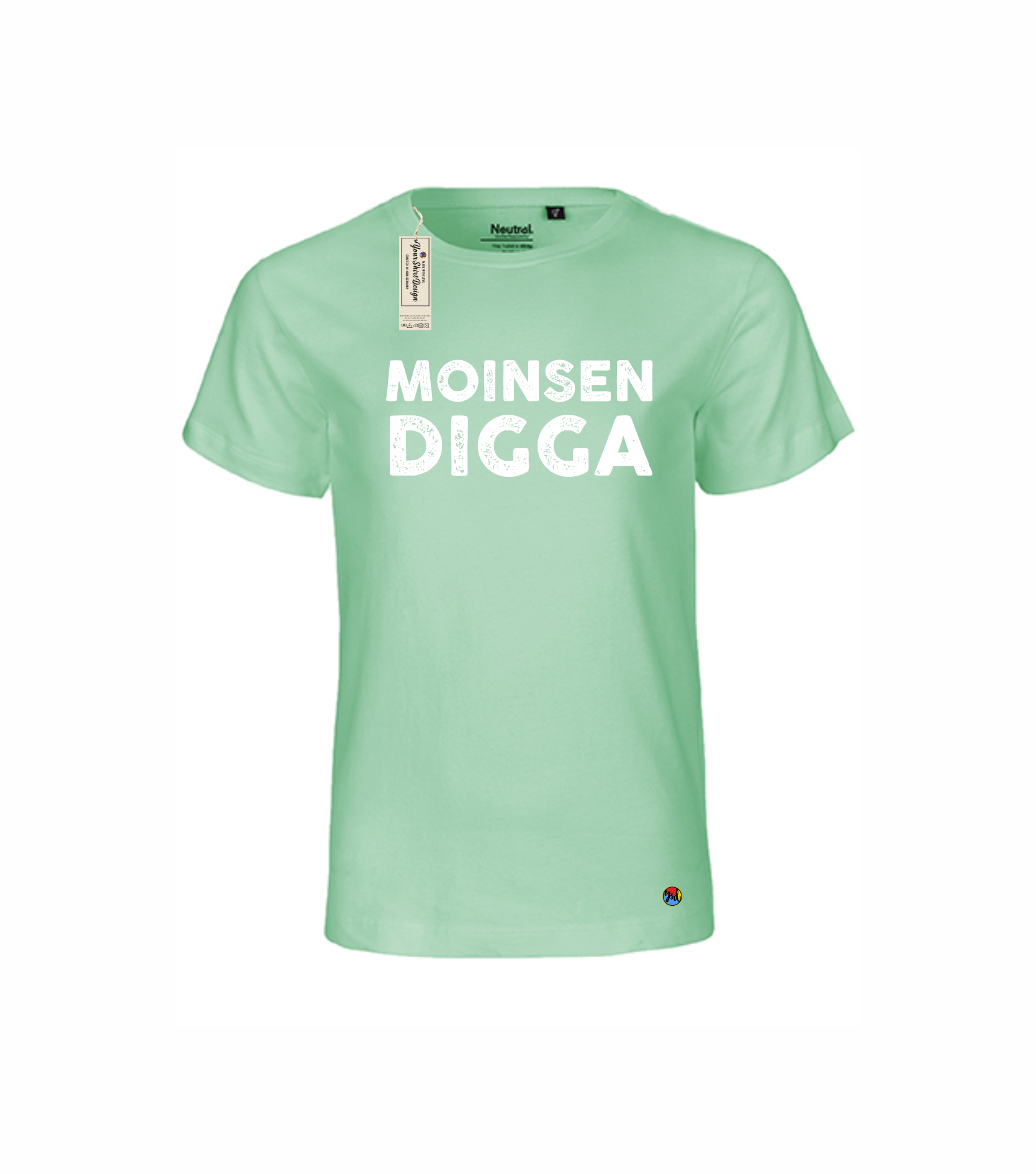 MOINSEN DIGGA Kinder — (verschiedene Shirt Farben) Your Design T-Shirt