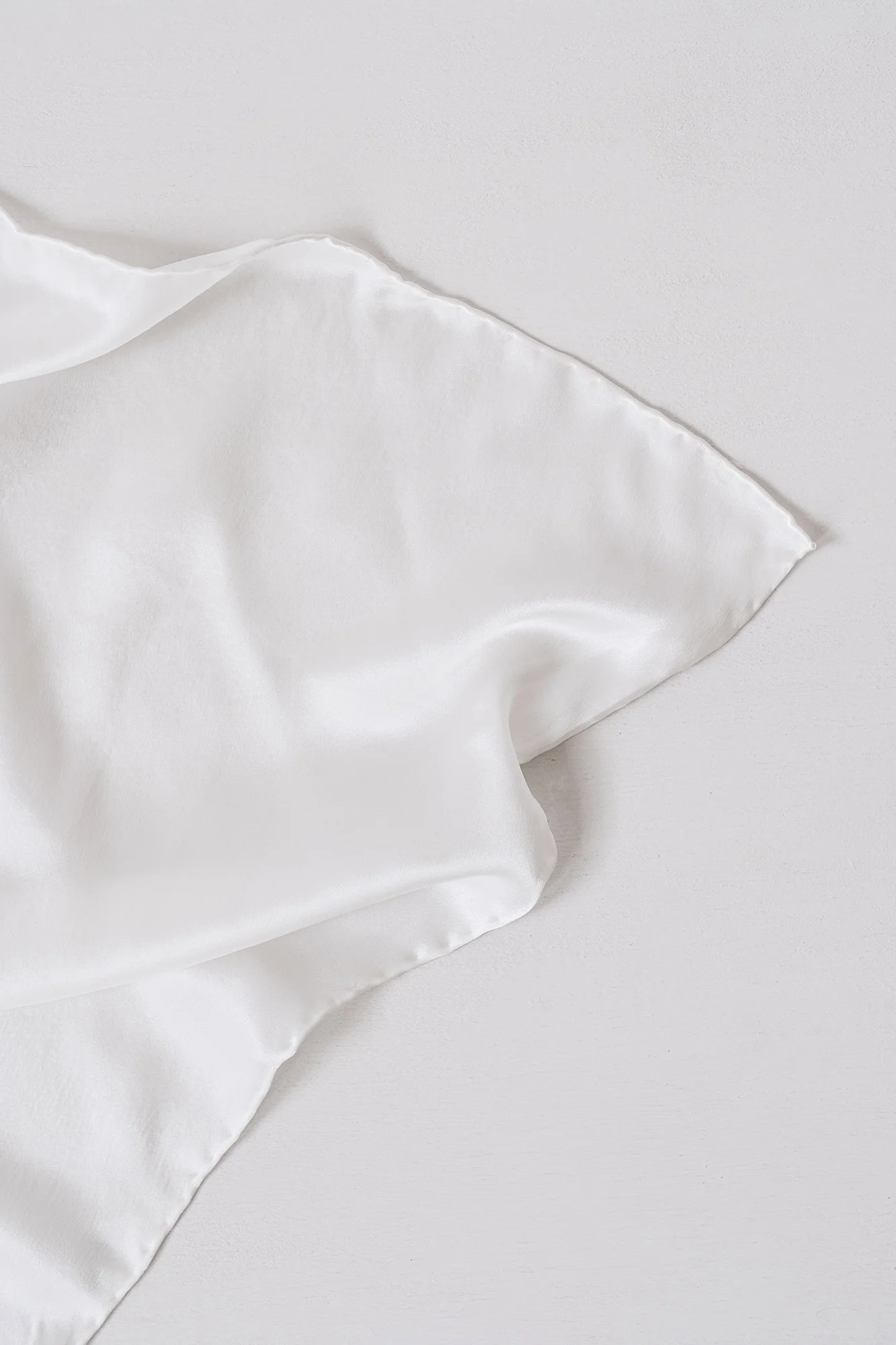 white silk scarf