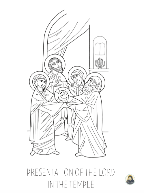 Printable The Great Feasts Coloring Book Draw Near Designs