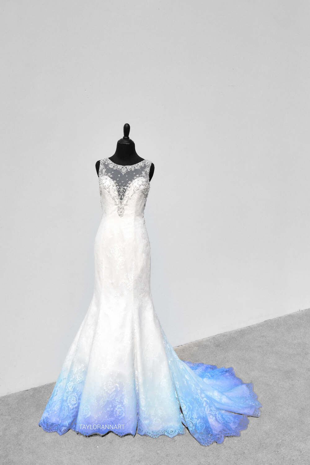 Wedding Gown Blue Colour Sale, 53% OFF ...
