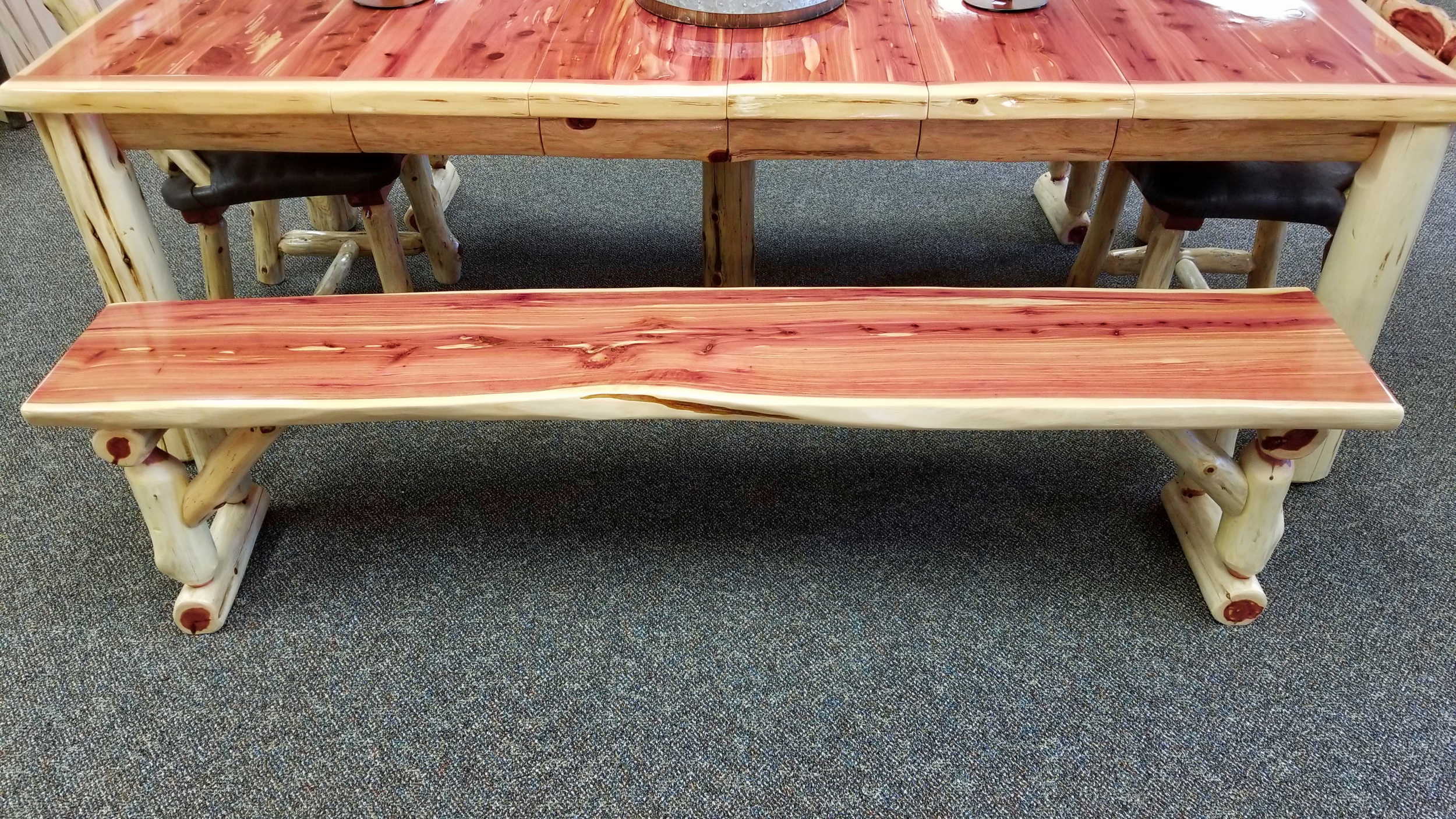 Red Cedar Bench Ez Mountain Rustic Furniture
