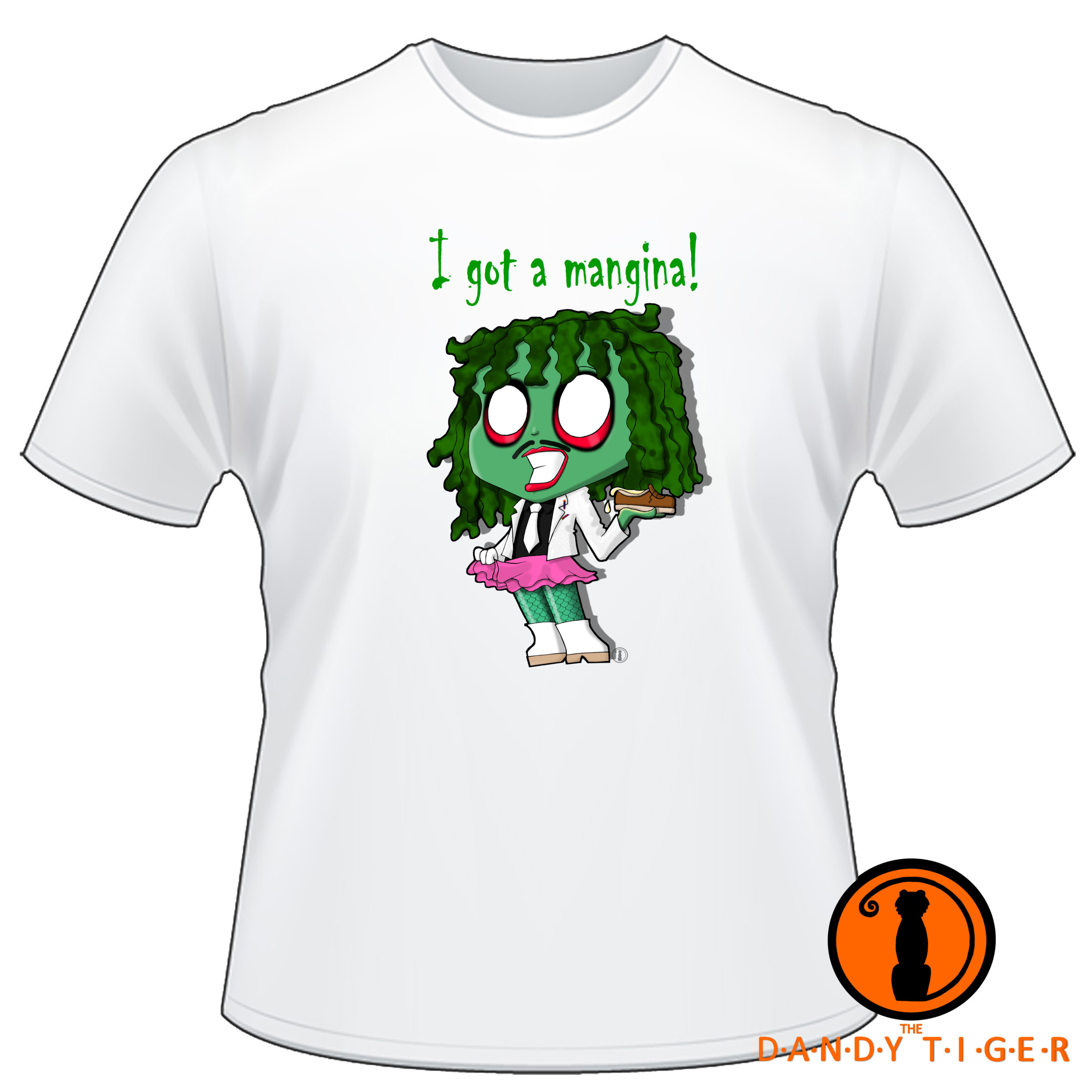 Mighty Boosh Old Gregg Inspired Chibi Tee Choose Your Quote 1 6 The Dandy Tiger