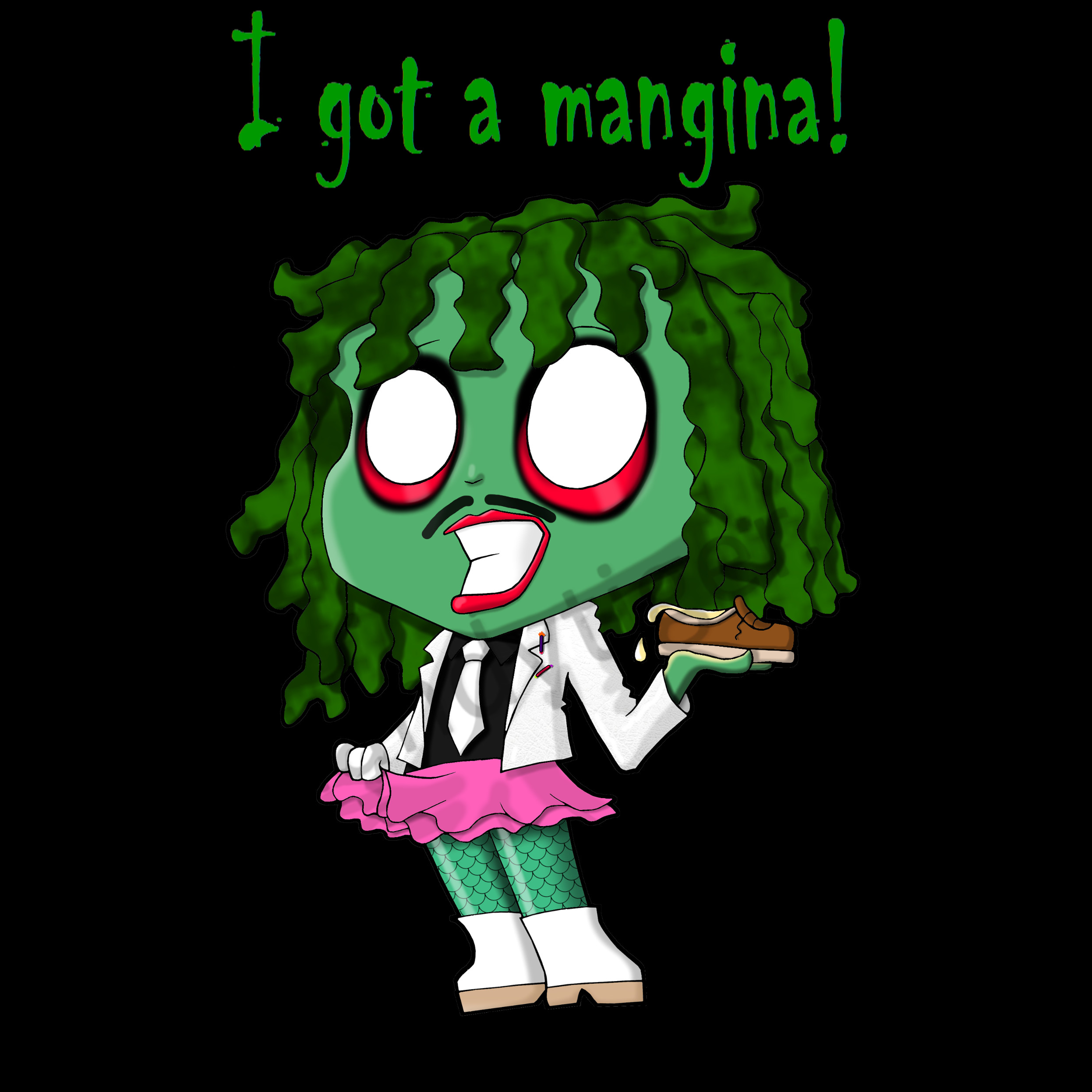 Mighty Boosh Old Gregg Inspired Chibi Tee Choose Your Quote 1 6 The Dandy Tiger