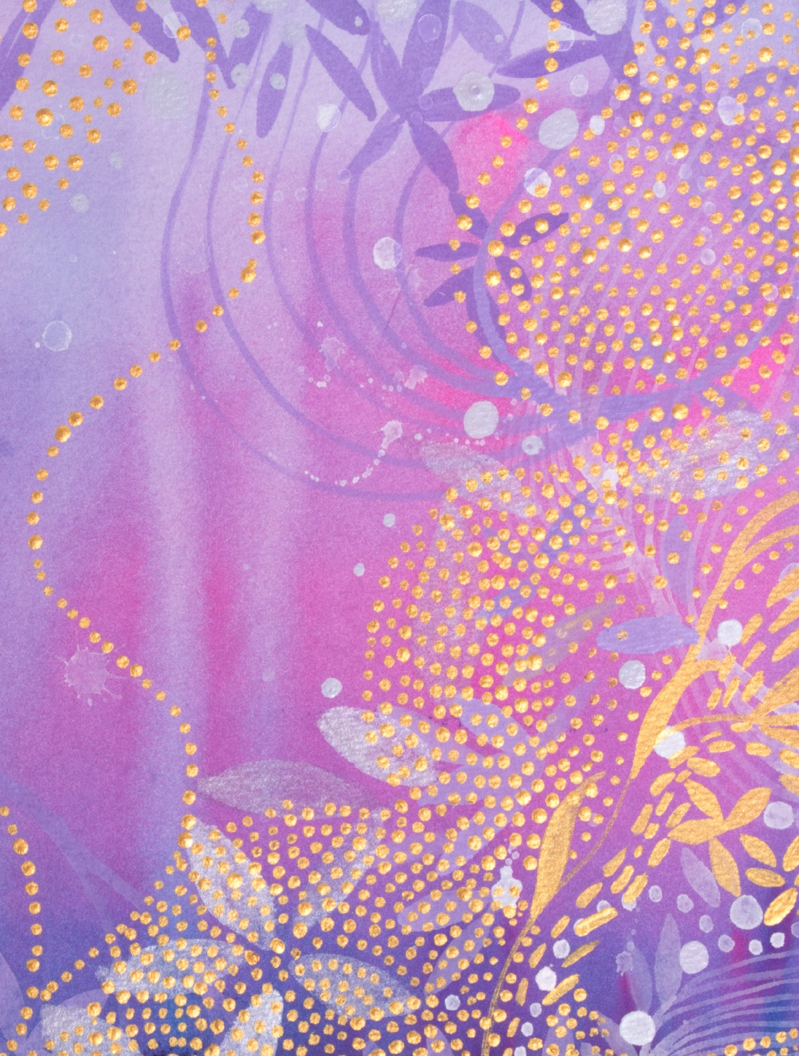 The Violet Sky Of Stars Original Painting Helen Wells Artist