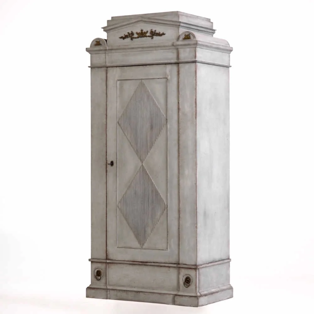 12612 1d Fantastic Danish Wardrobe With Bronze Mountings Circa
