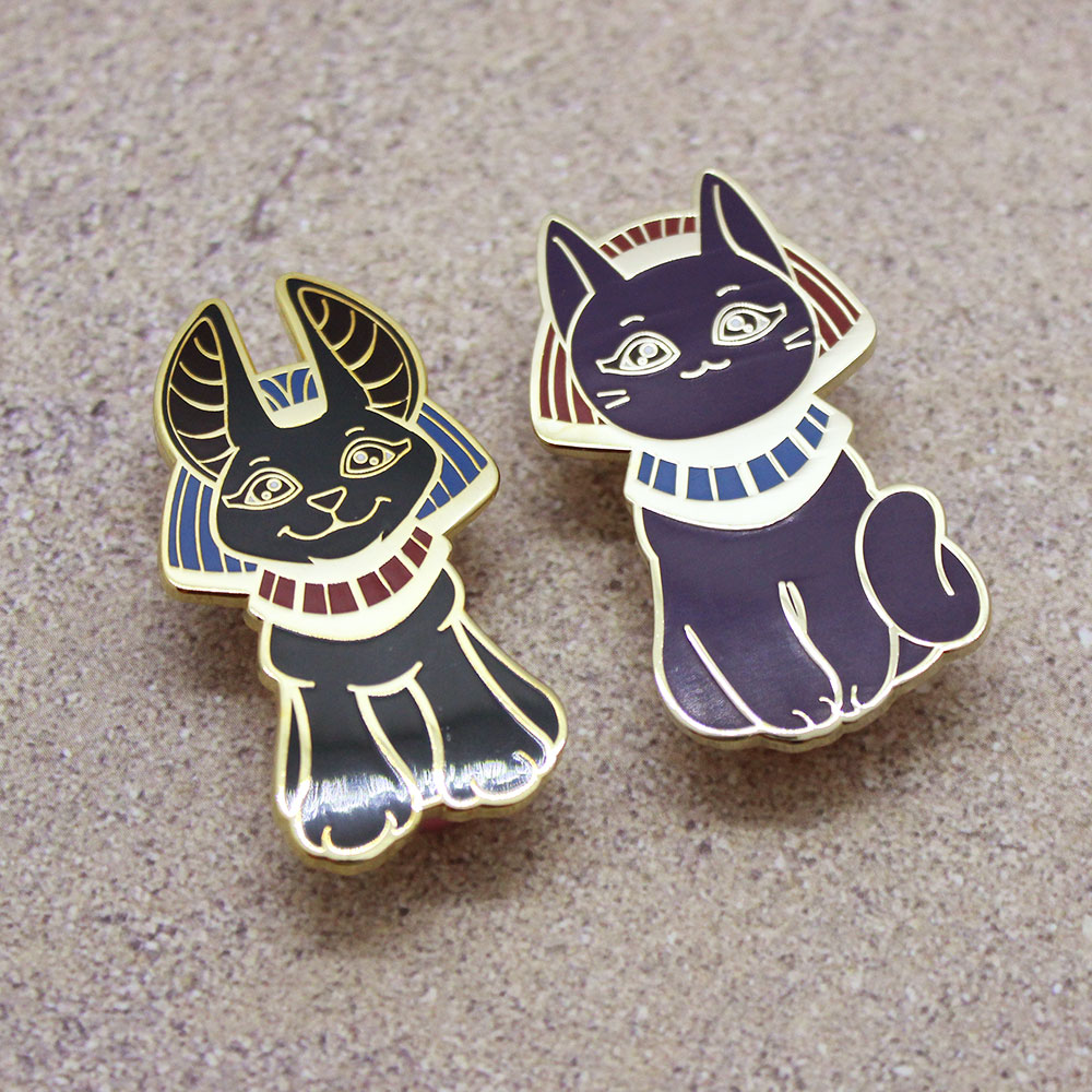 Knifecat Enamel Pin by MarlaDraw – DUAL WIELD STUDIO