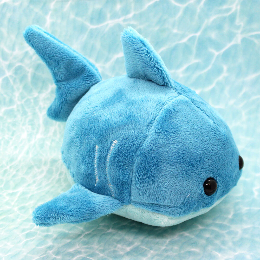Cute Blue Shark Bun Plush — Kimchi Kawaii