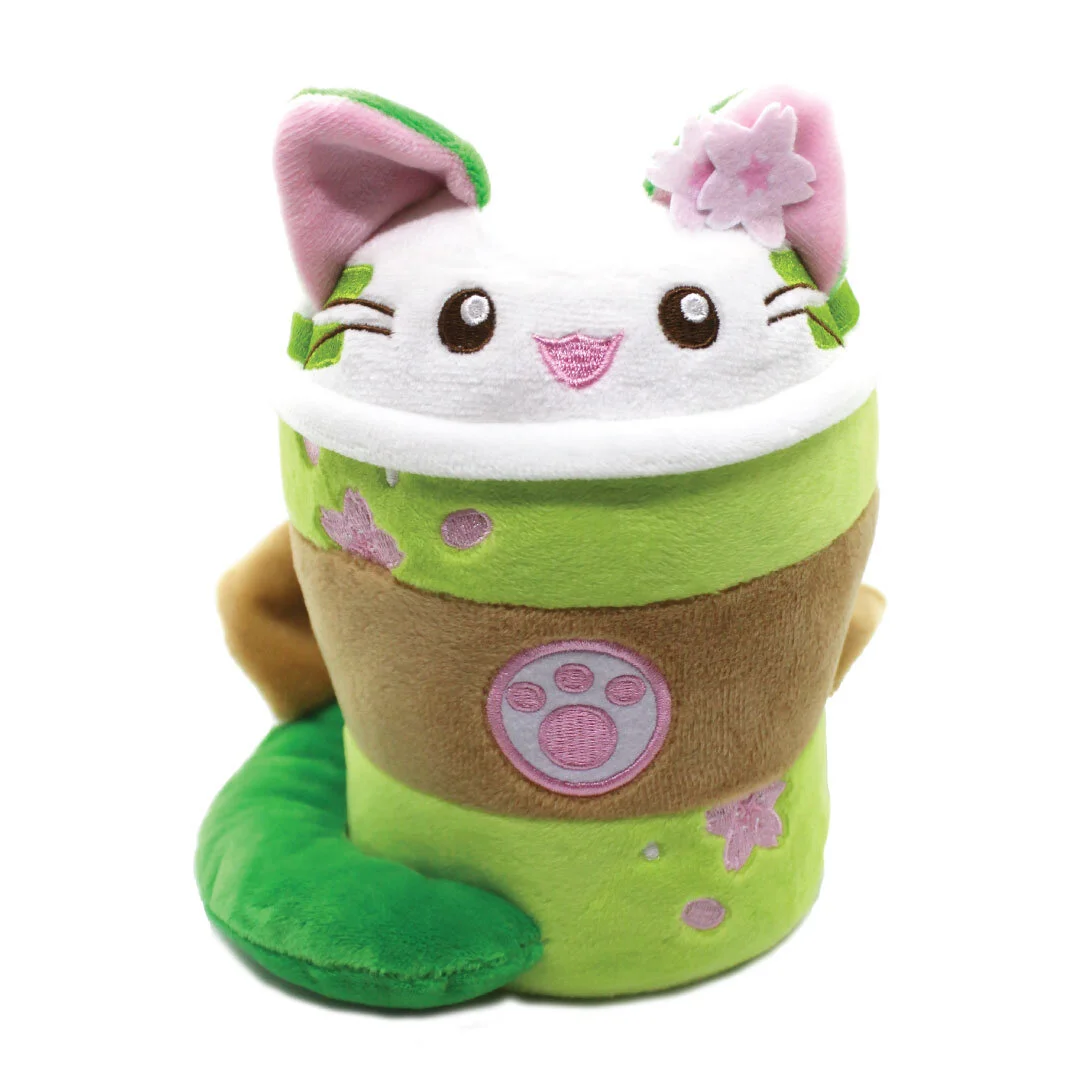 Matcha Tea Kitty Cat Plush — Kimchi Kawaii