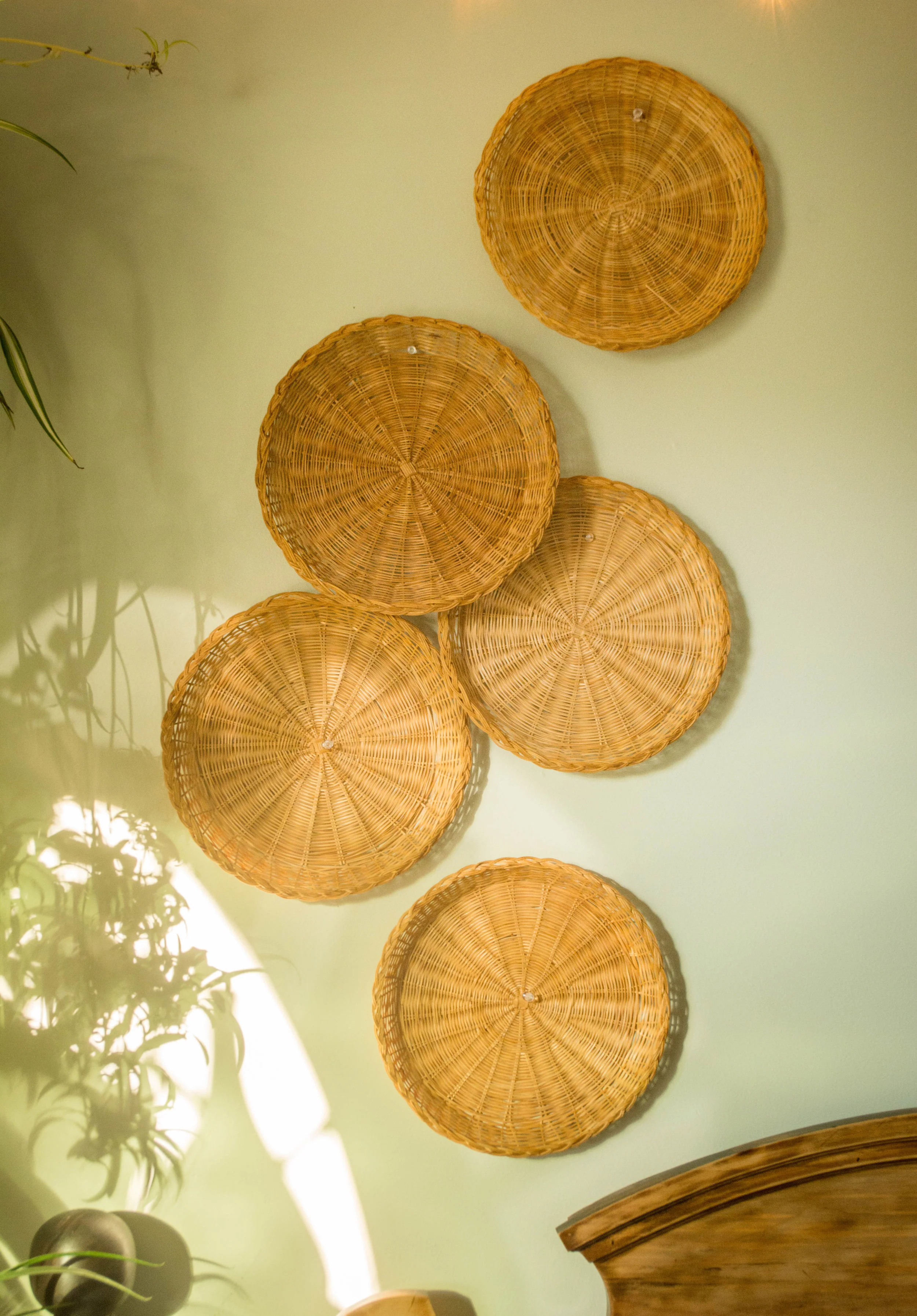 Bohemian Style Wicker Wall Decor Baskets Ruinous Revived Bohemian Style Wicker Wall Decor Baskets Ruinous Revived