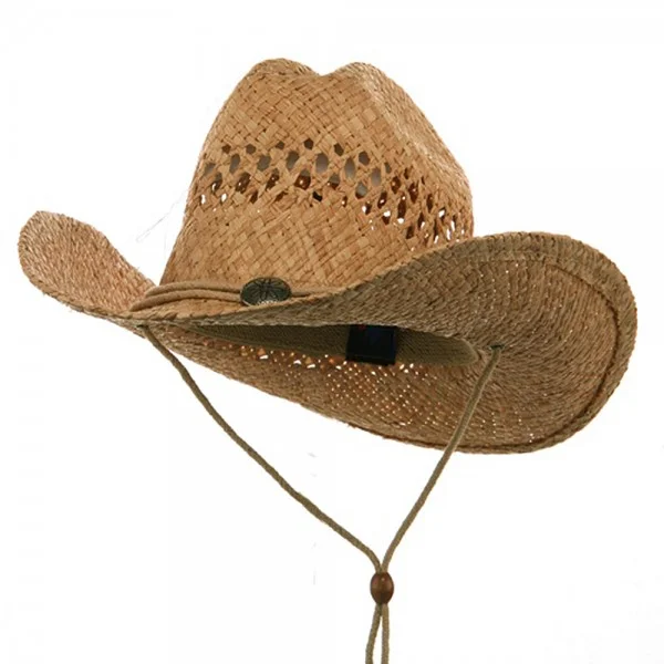 raffia cowboy hat