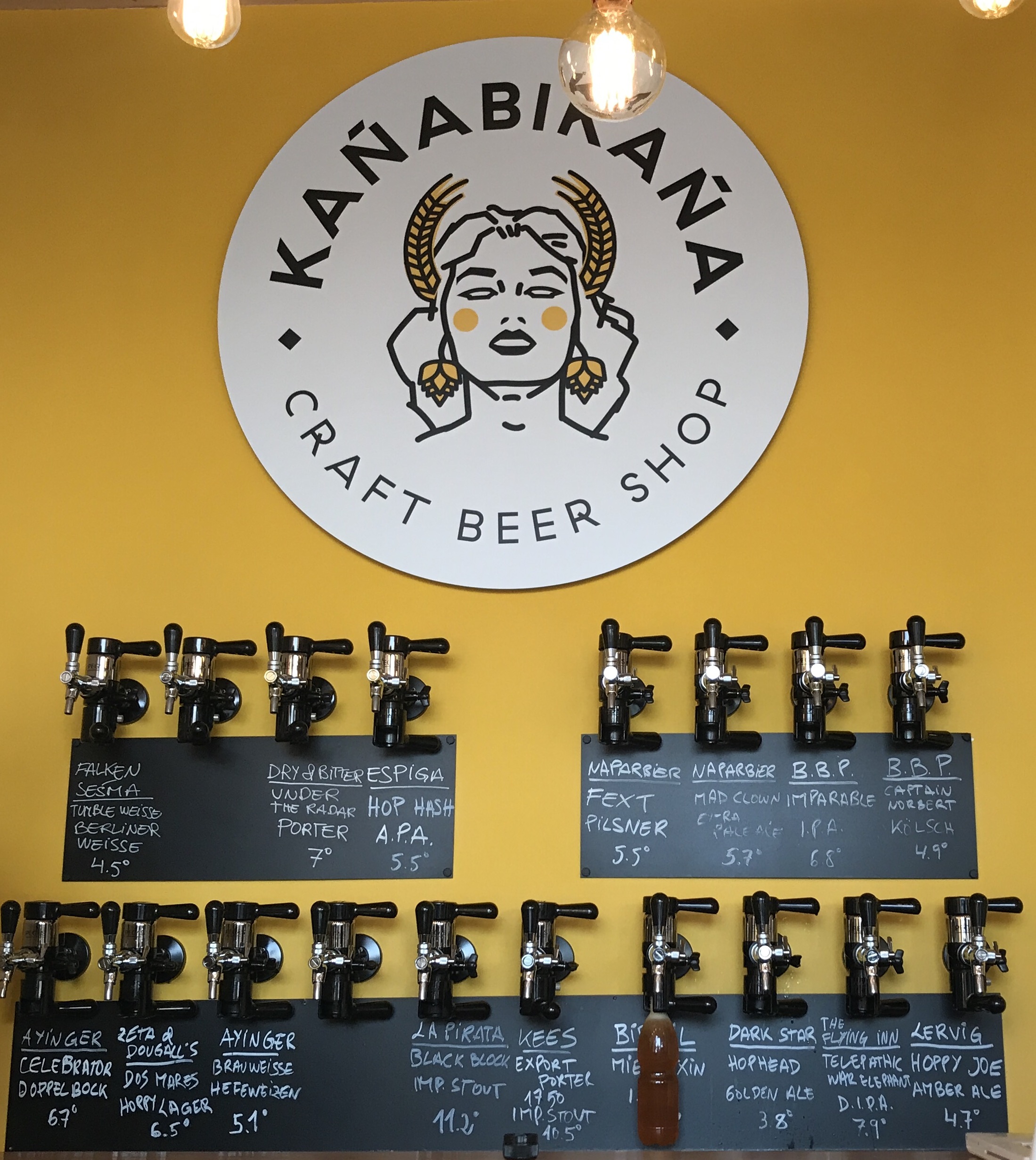Kañabikaña的美味啤酒