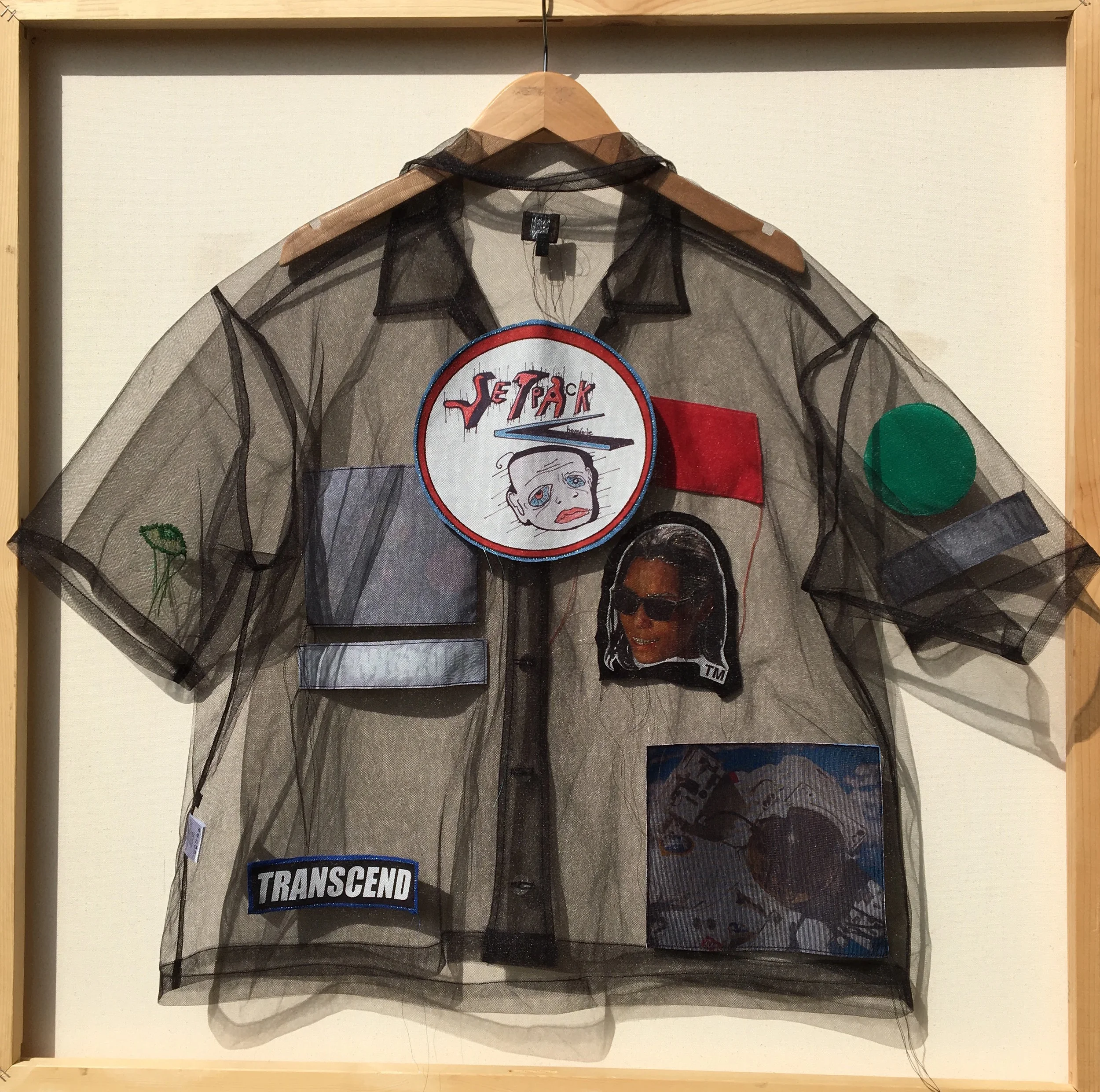 スウェット・トレーナー HUECLOSET Digital Print MTM t-shirt SE102 Black Tulle COLLAGE Resort SHIRT — JETPACK hom(m)e