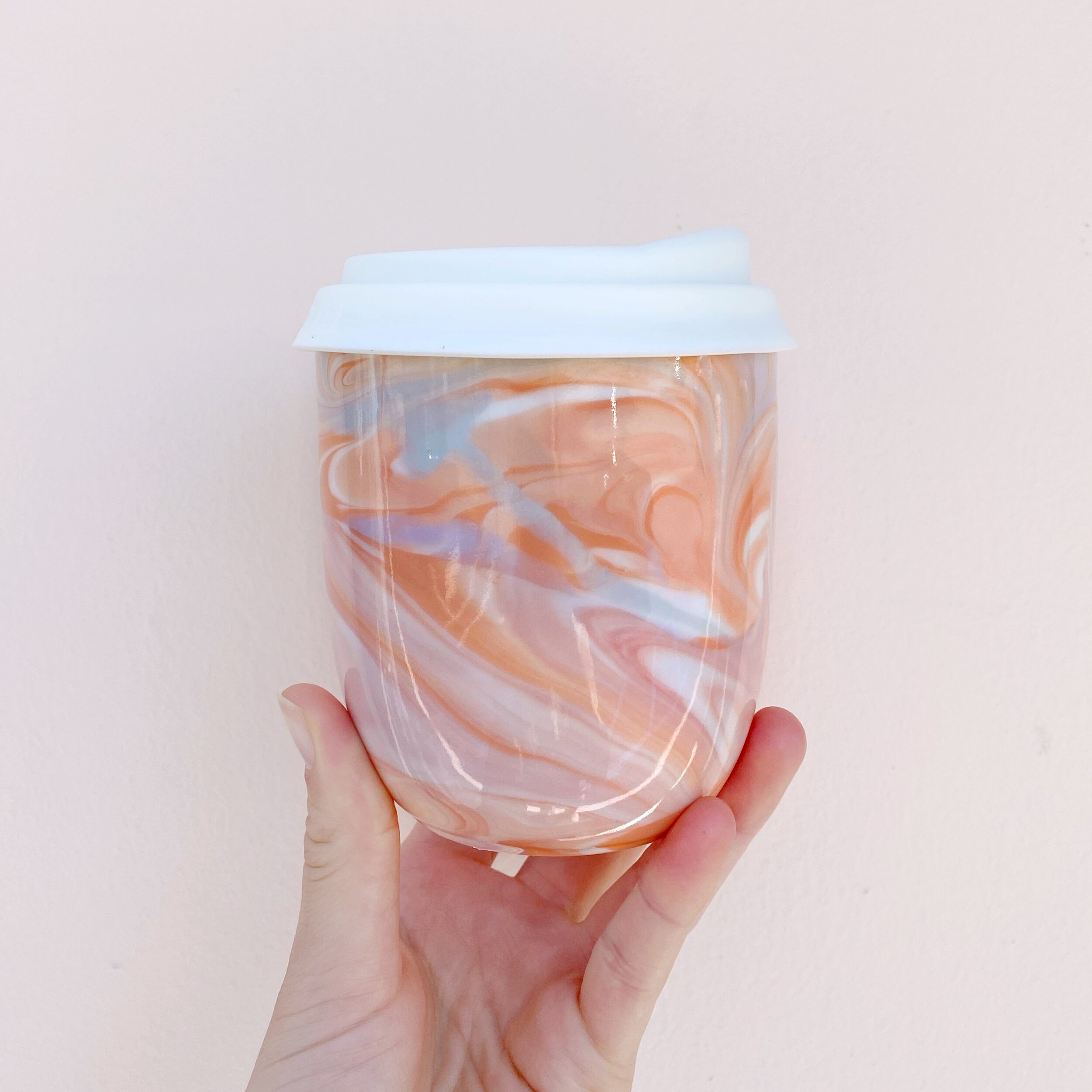 Sunset-Inspired Travel Mugs : Handmade Sunset To-Go Cup