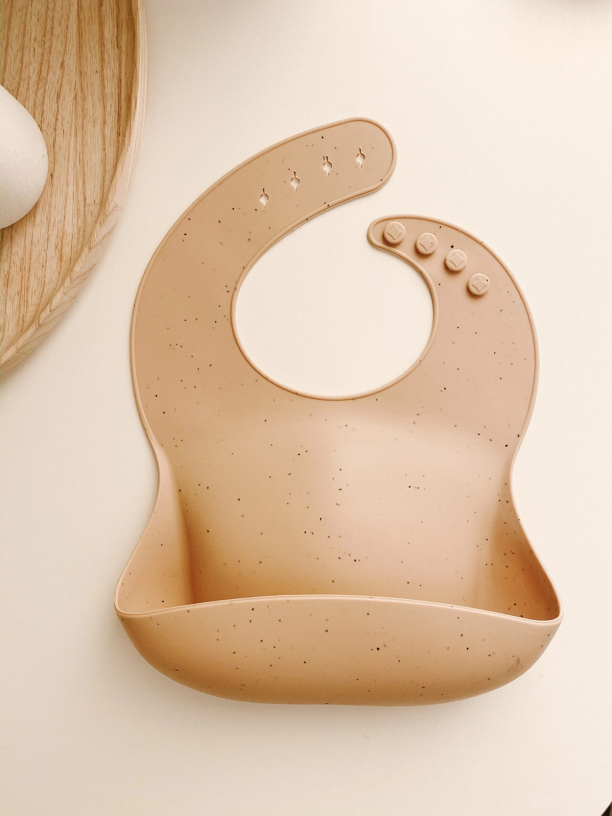 pink silicone bib