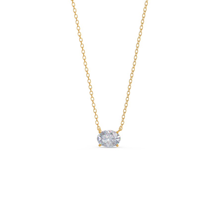 Oval diamond pendant settings clearance
