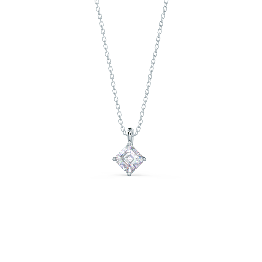 Classic Asscher Pendant | Ada Diamonds: the Leader in Luxury Lab Diamonds
