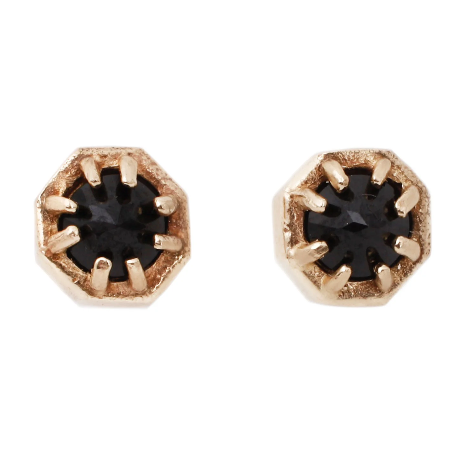 black and gold studs