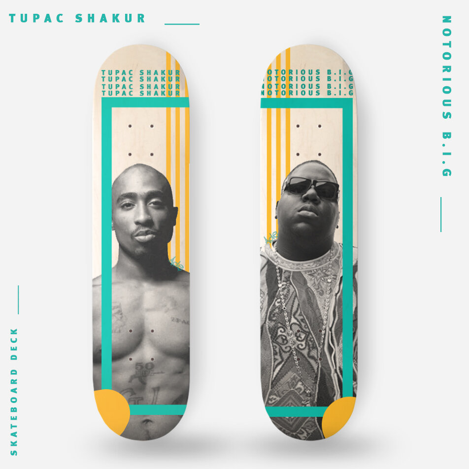 Hovedgade Forblive Museum Skateboard Deck - Tupac OR Biggie — A. Martiny