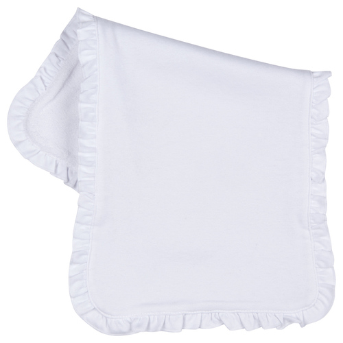 plain white burp cloths