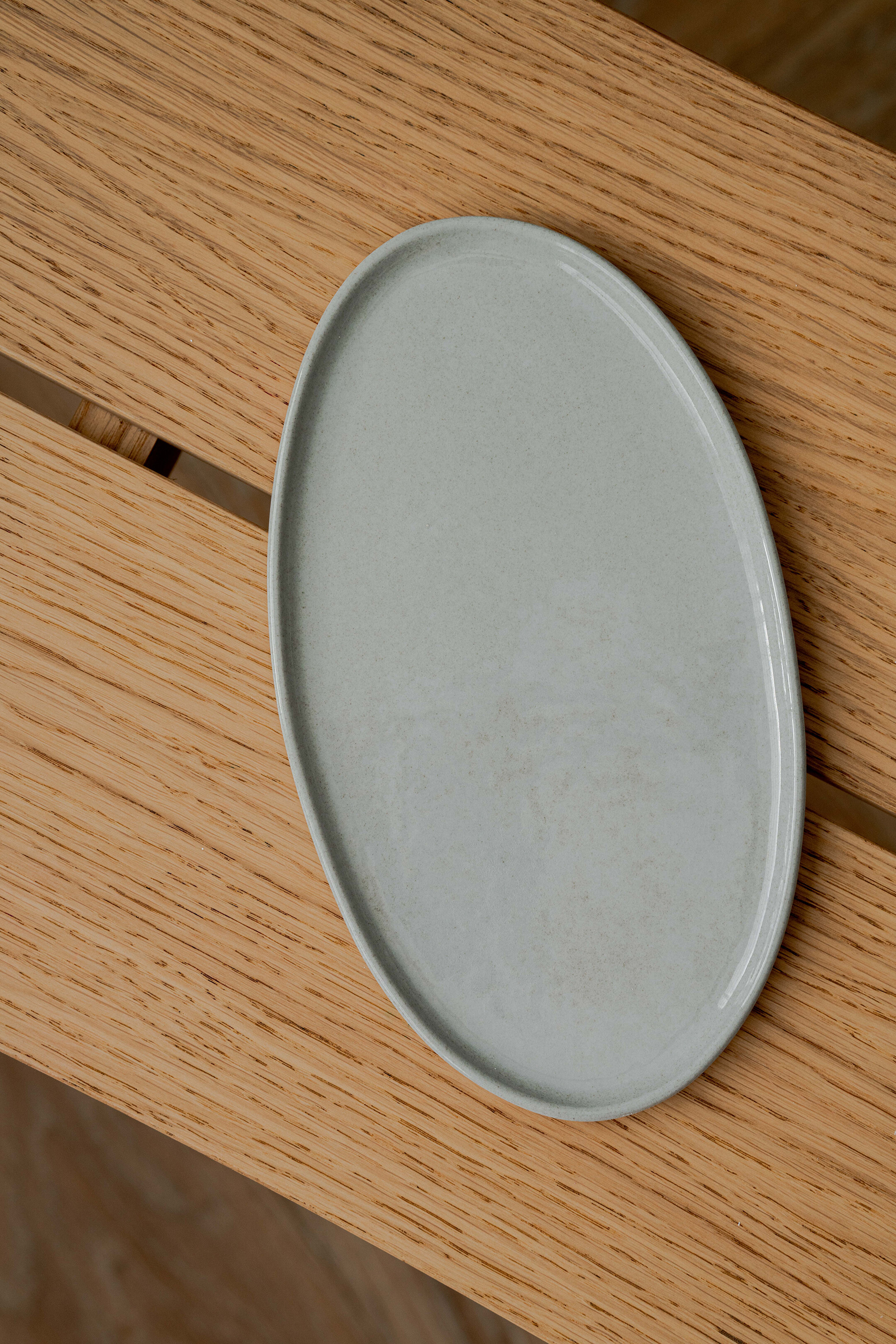 Gray Oval Porcelain Serving Platter. Gray Sky — Creating Comfort Lab  Handmade Stoneware