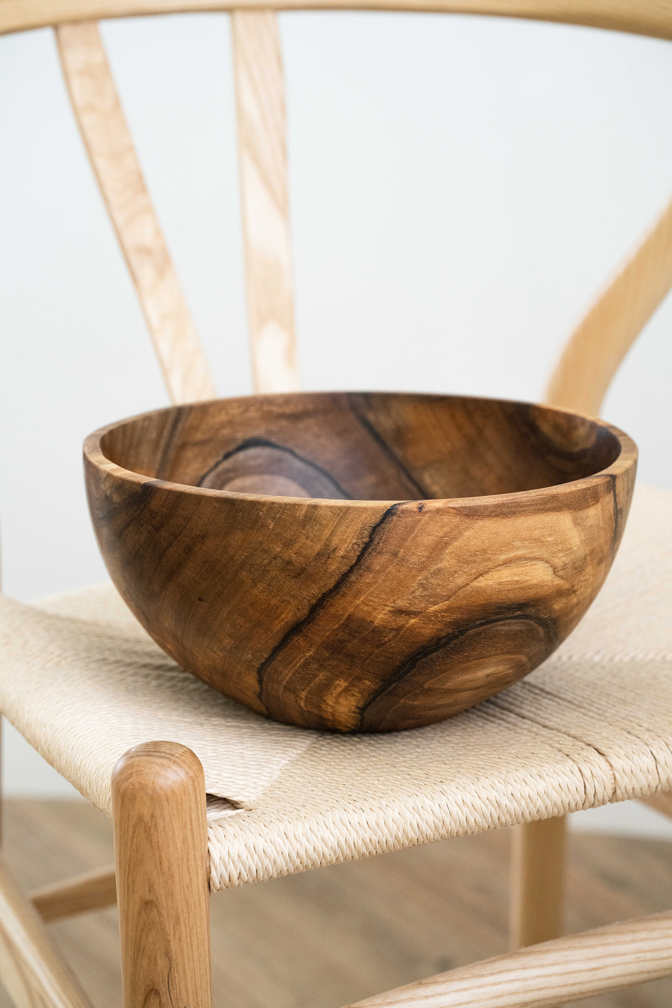 Creating Comfort Lab Hand-Carved Extra-Large Wooden Bowl, Walnut
