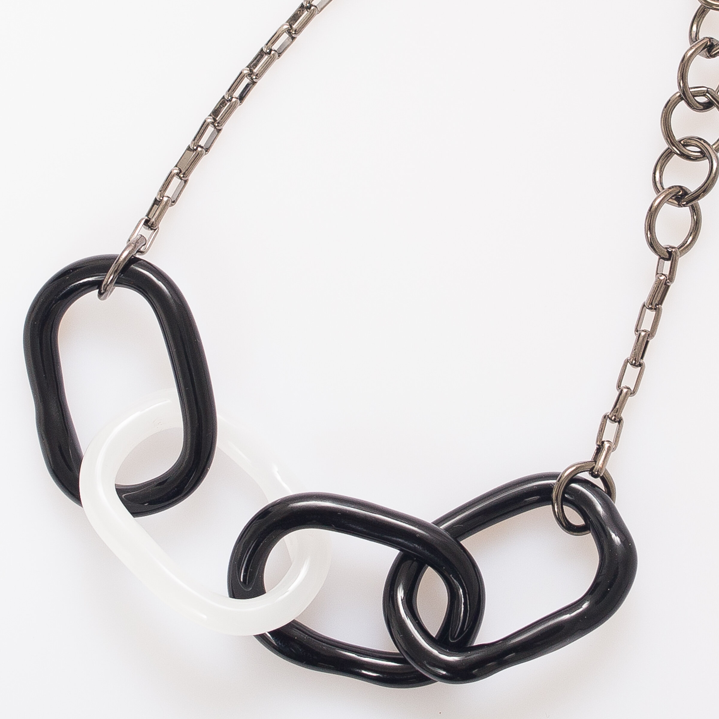Large Glass Link Necklace — Inna Patina