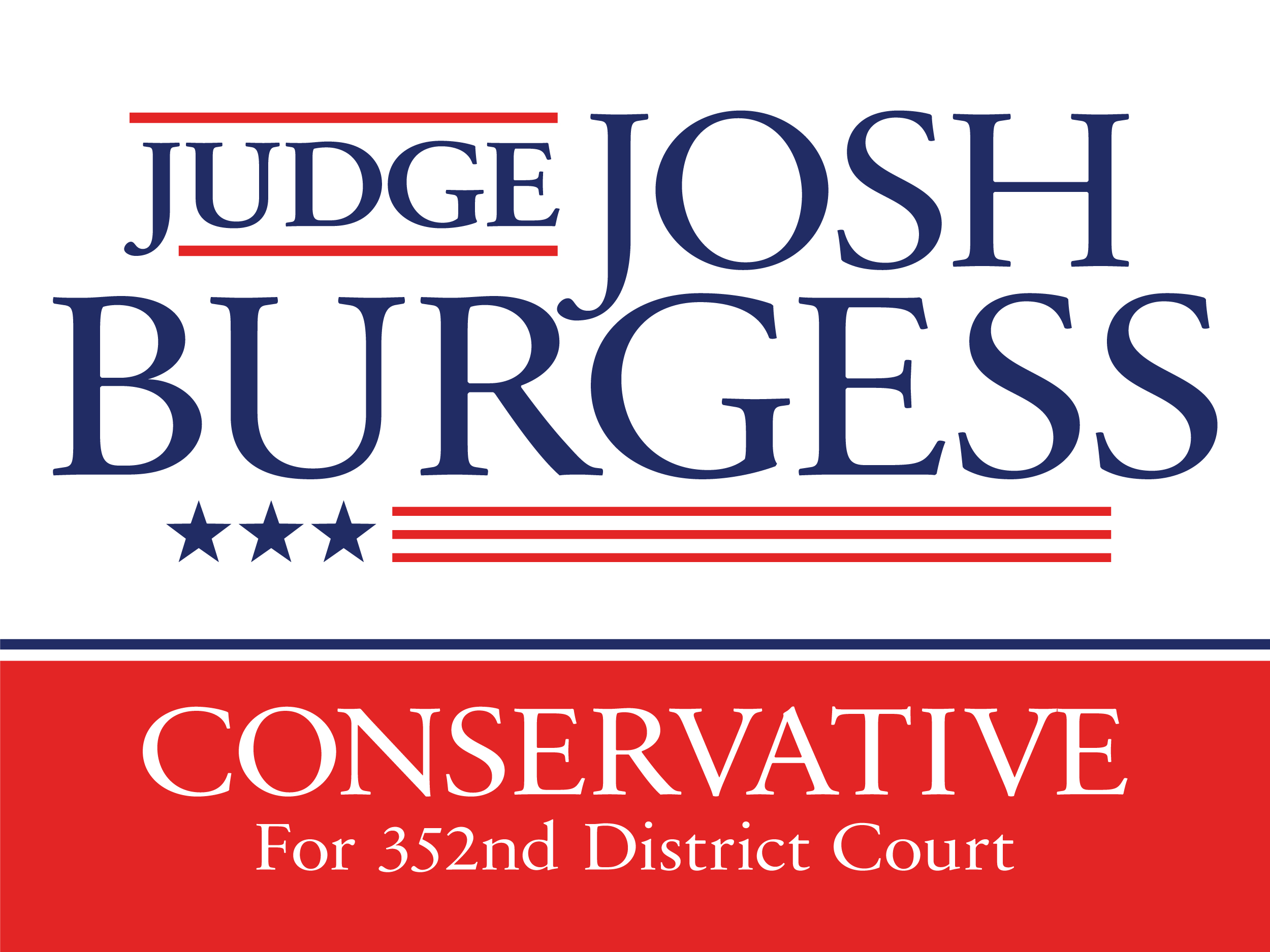 Judge Josh Burgess for 352nd District Court