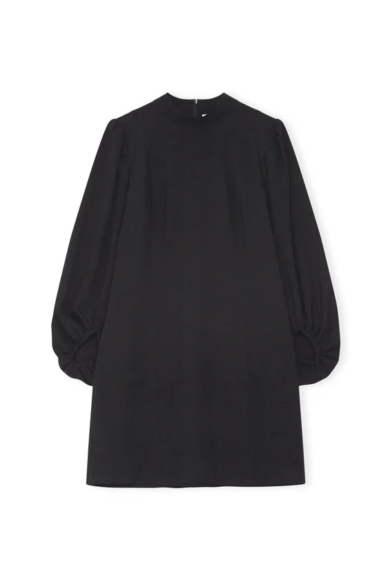 Ganni heavy top crepe dress