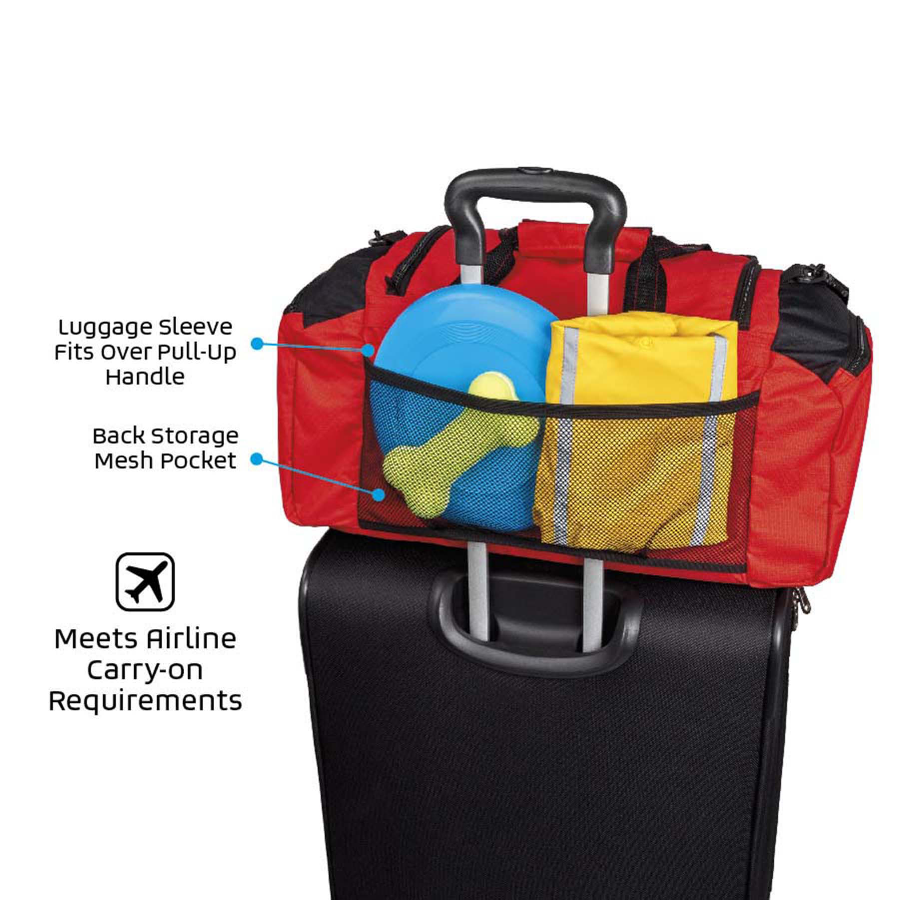 bags that fit over luggage handle