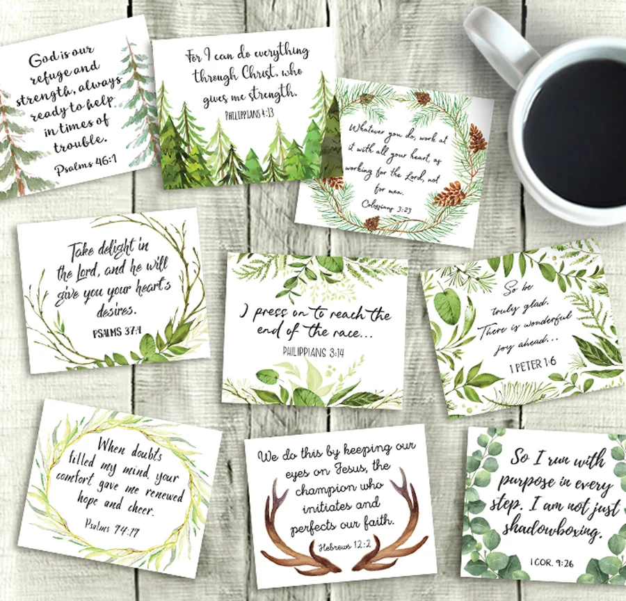 Rustic Bible Verse Playing cards, Printable 3\ picture relating to Printable Bible Verses Pdf named Rustic Bible Verse Playing cards, Printable 3\