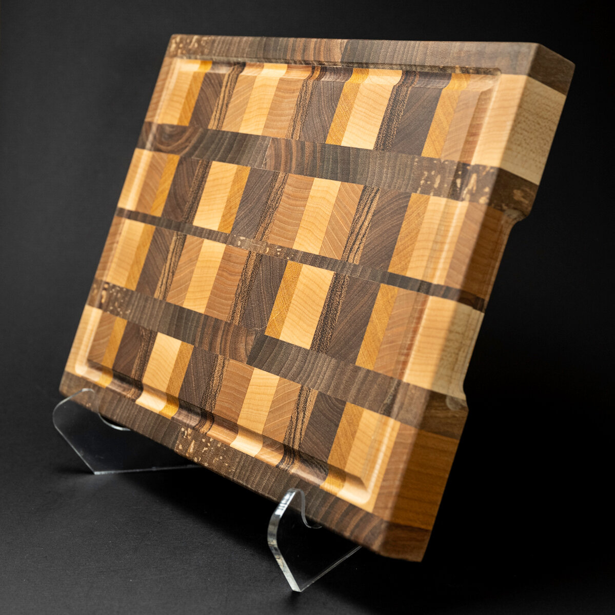 Checkered Cutting Board Dark — Emanate Gallery | Fine Art & Custom Framing