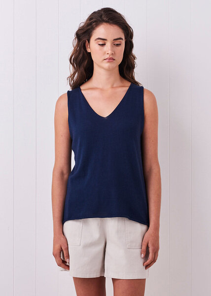 uimi knitwear — Tully Fine Jersey Tank Top (Cashmere and Cotton) The  Uralla Wool Room
