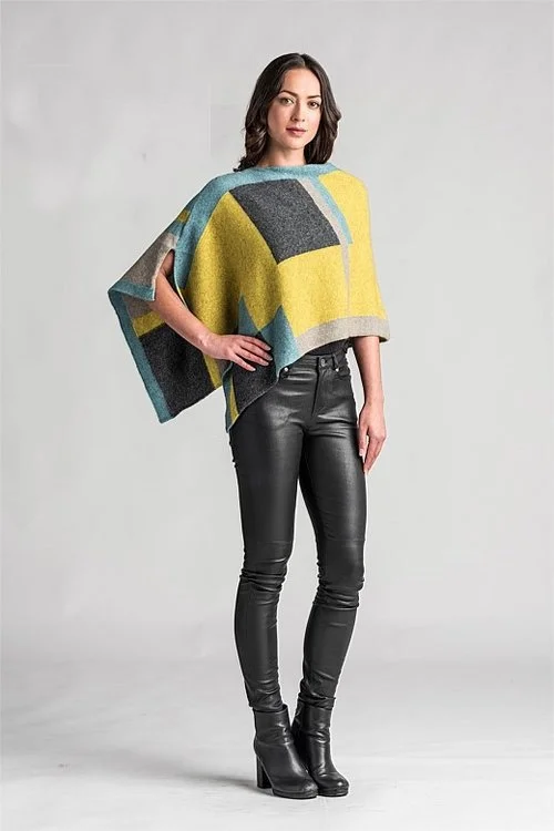 Merino mink deals poncho