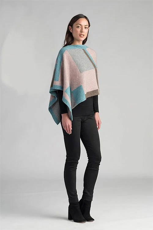 MerinoMink Empress Poncho Merino Wool and Possum Fur The Uralla Wool Room