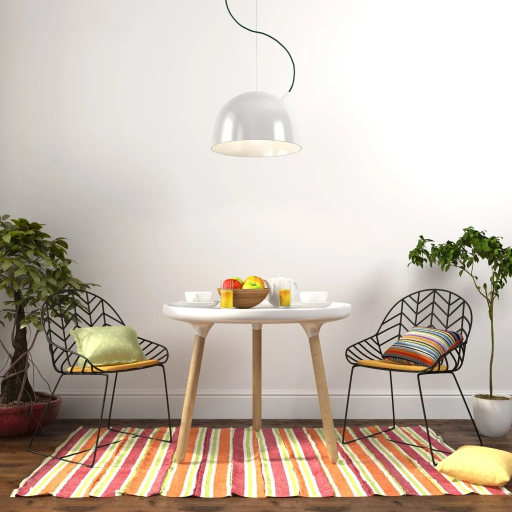 Colorful dining room interior