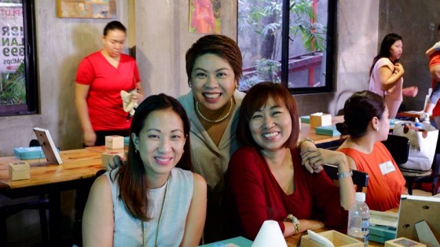 The moms behind the Mindful Mom Re-Treat: Mommy Mundo Founder Janice Villanueva, Ichel, and Jing