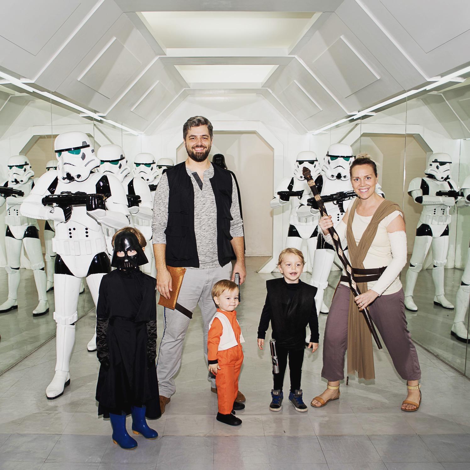 Our Star Wars family, as photographed by Lianne Bacorro.